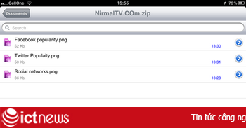 Các ứng dụng tạo và xem tập tin nén trên iPad và iPhone