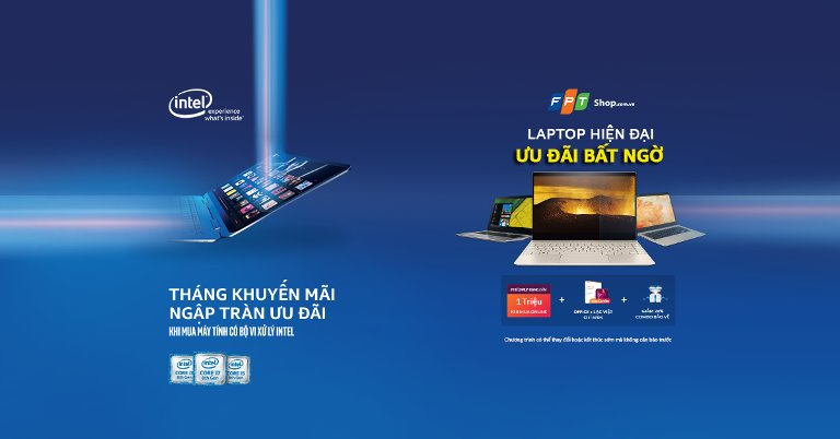 Laptop hiện đại - Ưu đãi bất ngờ tại FPT shop