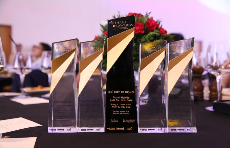Thế Giới Di Động dành các chiến thắng quan trọng tại giải thưởng Vietnam HR Awards 2018