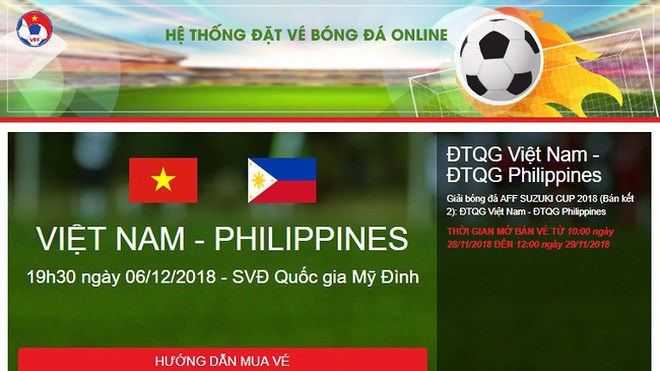 Gần 7000 vé xem trận Việt Nam-Philippines được chuyển phát qua bưu điện