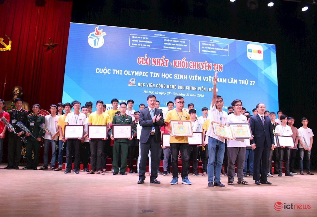 Sinh viên PTIT giành giải Nhất chuyên Tin tại Olympic Tin học Sinh viên Việt Nam lần thứ 27 | Sinh viên ĐH Bách khoa Hà Nội đoạt Huy chương Bạc thi lập trình ICPC Asia Hanoi 2018