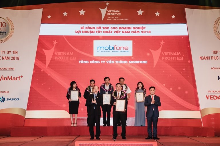 MobiFone nằm trong Top 20 doanh nghiệp có lợi nhuận lớn nhất năm 2018