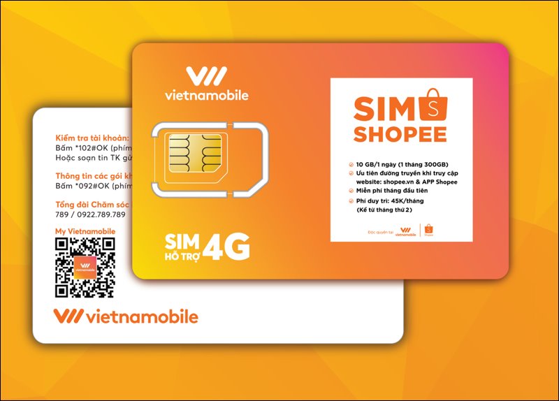 Vietnamobile và Shopee hợp tác ra SIM 4G