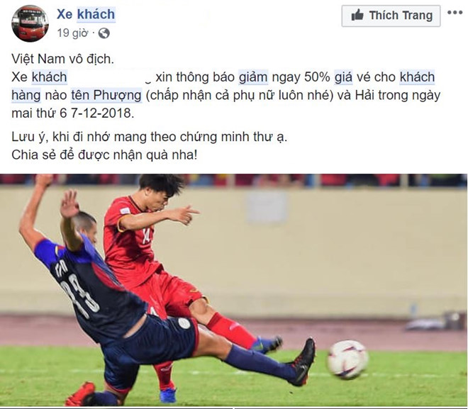 'Con bao' giam gia cho nguoi ten Hai, Phuong khi VN thang Philippines hinh anh 2