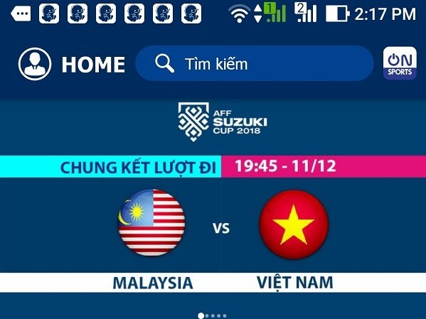 Xem bóng đá trực tiếp Việt Nam vs Malaysia trên Bóng đá TV online