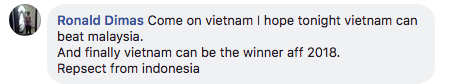 Dân mạng nước ngoài hết lòng ủng hộ và tin tưởng đội tuyển Việt Nam sẽ giành ngôi vô địch AFF Cup 2018 - Ảnh 11.