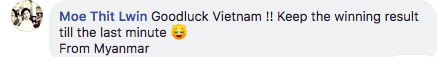 Dân mạng nước ngoài hết lòng ủng hộ và tin tưởng đội tuyển Việt Nam sẽ giành ngôi vô địch AFF Cup 2018 - Ảnh 14.
