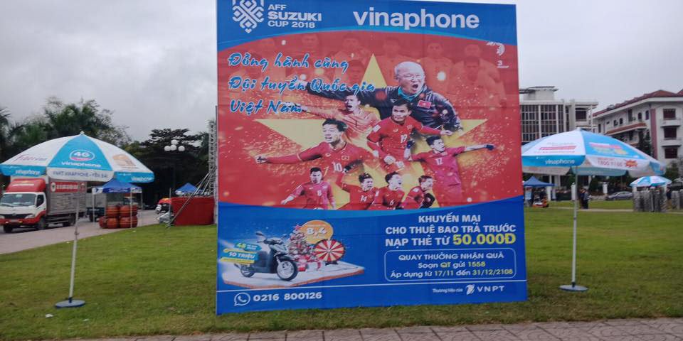 Danh sách các điểm VinaPhone tổ chức xem trận Chung kết AFF Cup 2018 trên màn hình lớn | VinaPhone tổ chức nhiều điểm xem trên màn hình lớn trận Chung kết AFF Cup 2018 giữa Việt Nam vs Malaysia