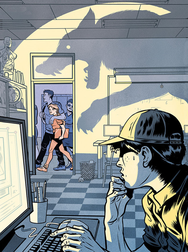 Bo tranh con nguoi chay theo gia tri ao, danh mat chinh minh hinh anh 3