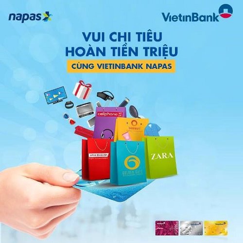 Vui chi tiêu - Hoàn tiền triệu với thẻ E-Partner Vietinbank NAPAS