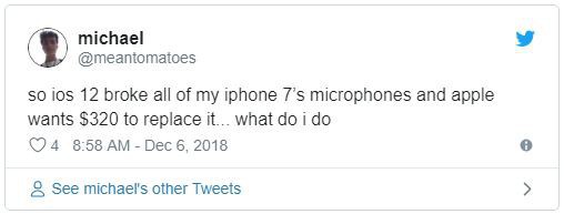 Khách hàng báo iPhone 7/7 Plus gặp lỗi micro sau khi lên đời iOS 12.1.1, Apple bảo bỏ 7 triệu đồng ra mà sửa - Ảnh 1.