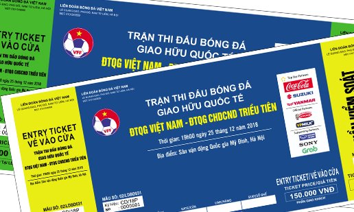 VFF mới bán được 15.000 vé xem trận đấu giao hữu của ĐT Việt Nam và Triều Tiên