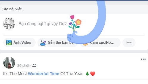 Mừng mùa lễ hội trên Facebook với hiệu ứng “thời gian tuyệt vời”