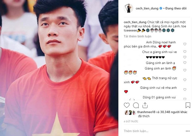 Tuyển thủ Việt Nam gửi lời chúc mừng Giáng sinh đến người hâm mộ