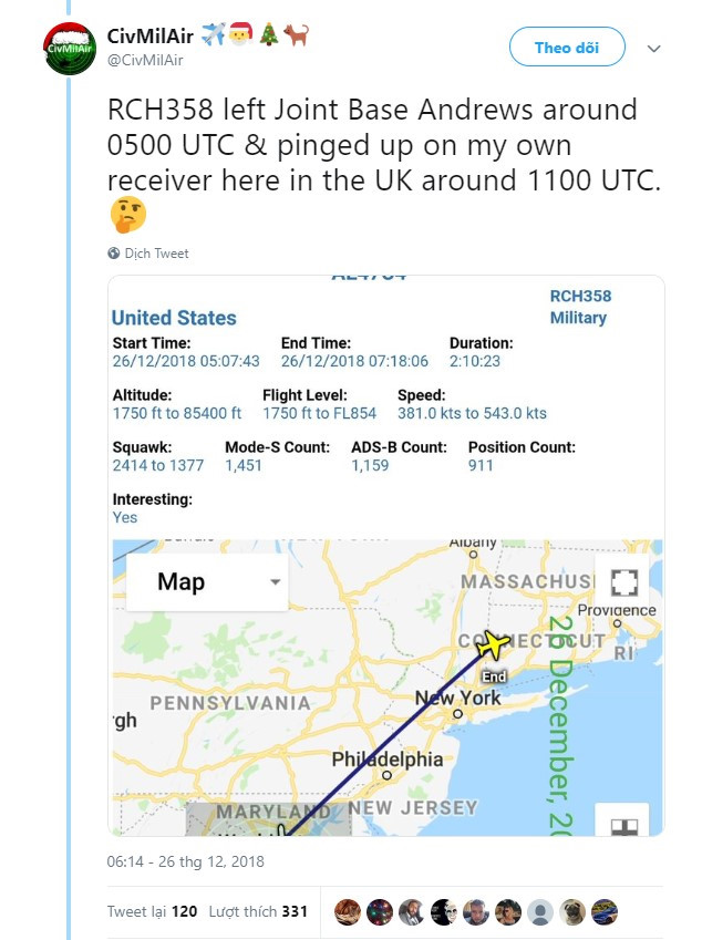 Dan mang phat hien chuyen bay bi mat cua ong Trump den Iraq hinh anh 2