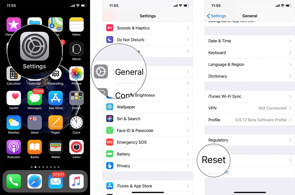 Cách sửa lỗi kết nối 3G/4G trên iOS 12.1.2