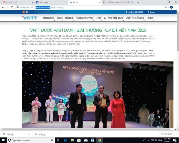 Công ty cổ phần công nghệ và truyền thông Việt Nam bị xử phạt 90 triệu đồng