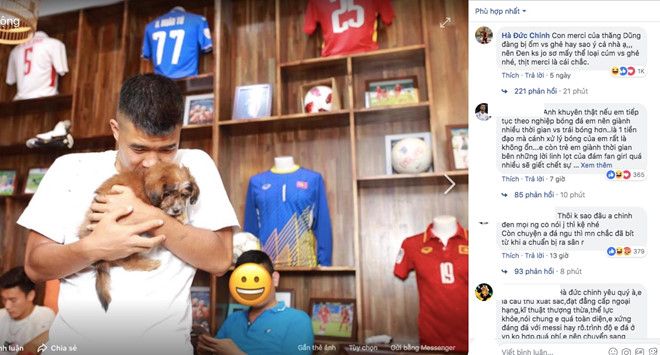 Dan mang lam loan Facebook Duc Chinh, Van Lam sau tran thua Iraq hinh anh 1