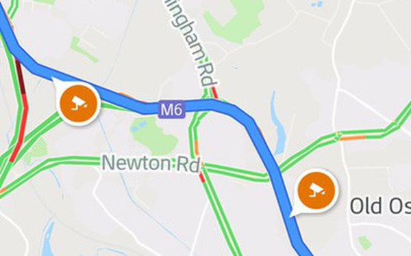 Google Maps thử nghiệm hiển thị điểm bắn tốc độ cho một số người dùng