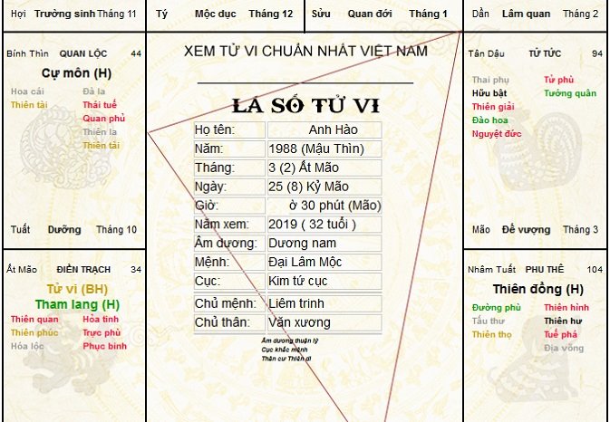 Địa chỉ xem tử vi năm 2019 trên mạng