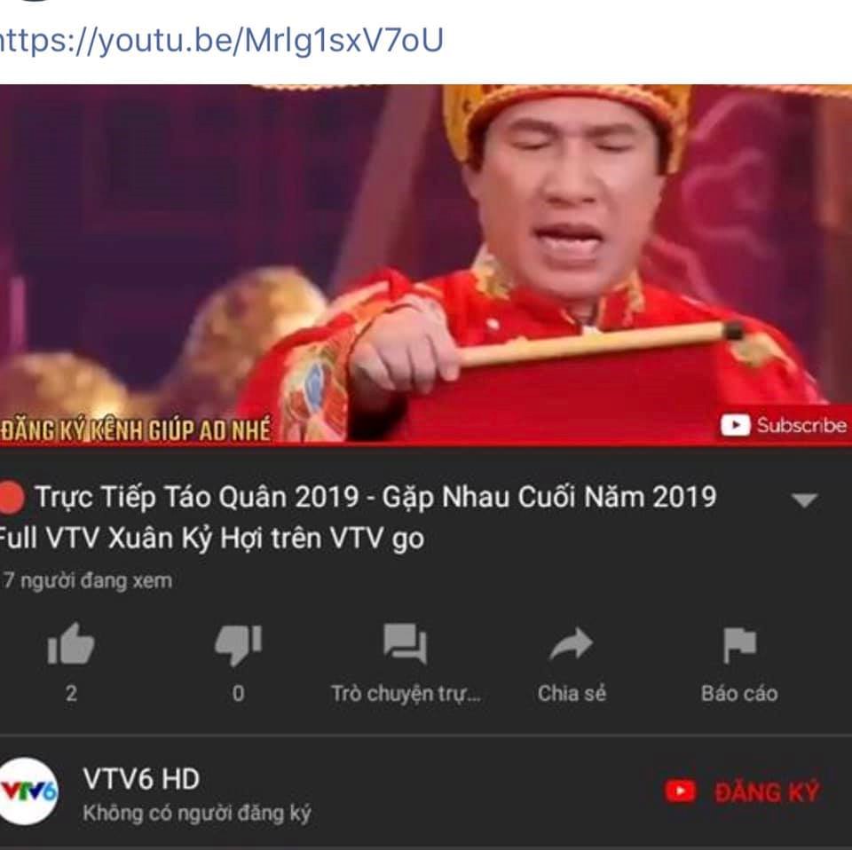 Táo quân 2019 bị vi phạm bản quyền trên YouTube và Facebook