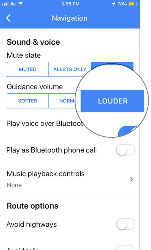 Cách tăng âm lượng chỉ đường của Google Maps