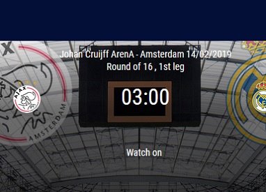 Kèo bóng đá Cúp C1 đêm nay: Ajax vs Real Madrid