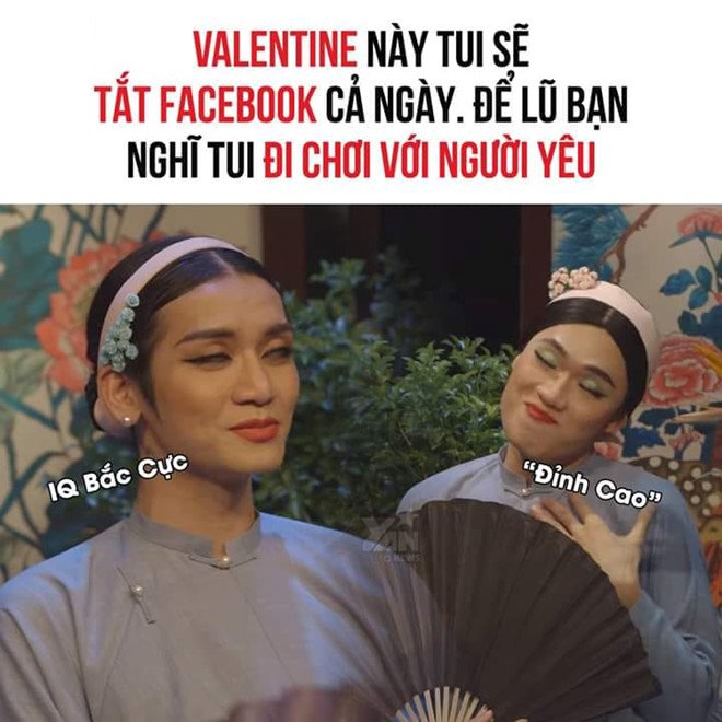 Ảnh chế hội ế Valentine này chỉ biết 'than trời' nhìn ai kia hạnh phúc