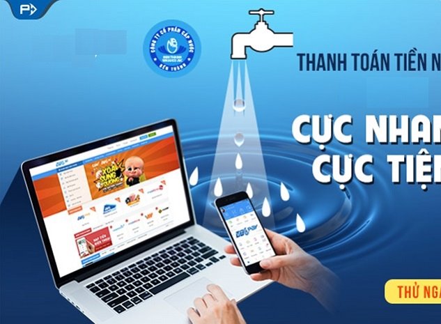 Hướng dẫn thanh toán hóa đơn tiền nước online