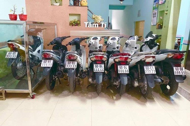 Dàn xe máy biển số NGŨ QUÝ giá trăm triệu của dân chơi Đồng Nai