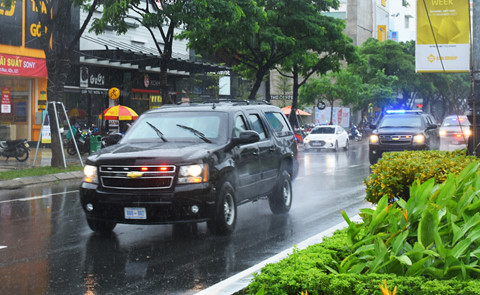 Nhung phuong tien tung phuc vu ong Trump tai Viet Nam hinh anh 8