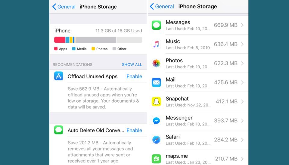 Mẹo tăng tốc iPhone bằng cách xóa bộ nhớ cache
