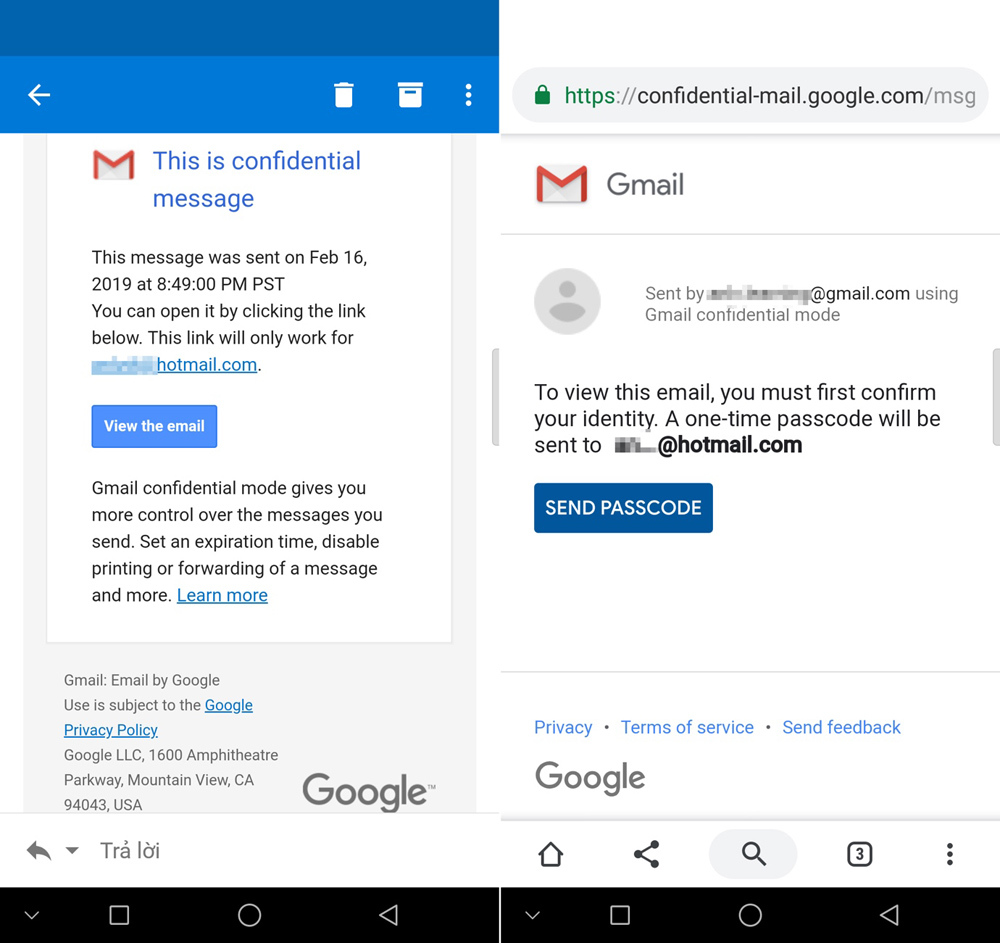 Cách dùng Gmail gửi email tự hủy