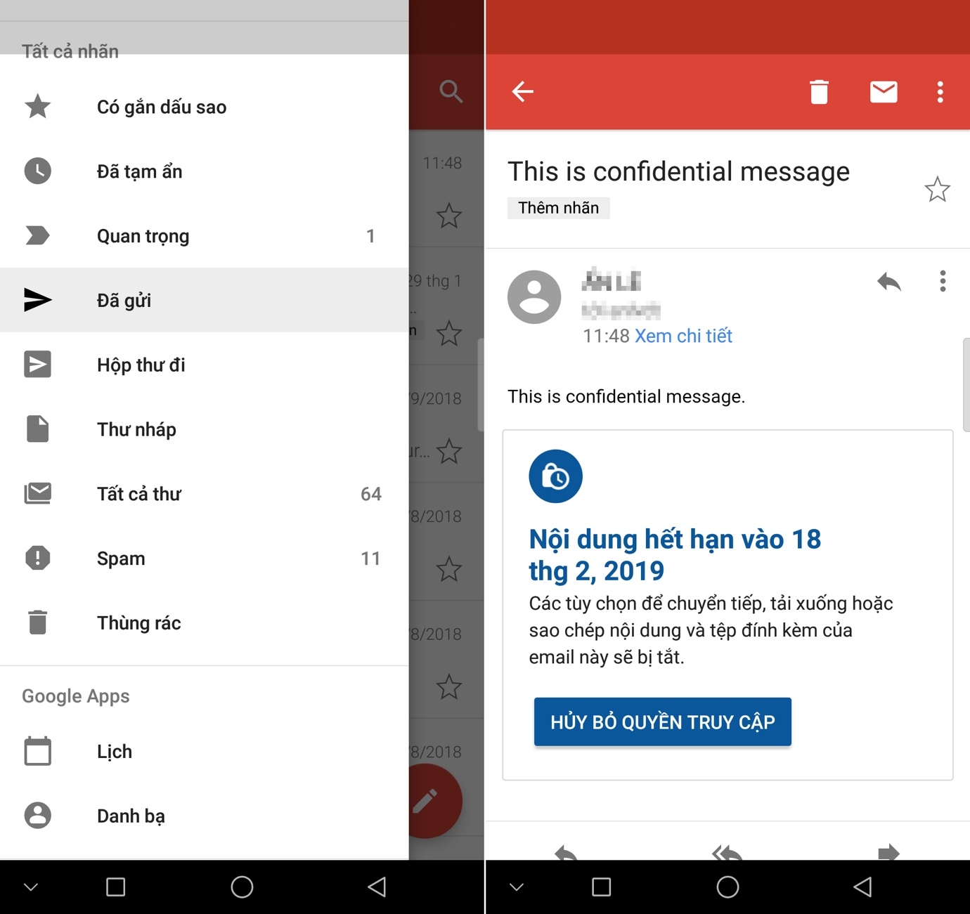 Cách dùng Gmail gửi email tự hủy