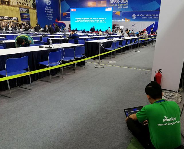 Trung tâm báo chí Mỹ bất ngờ đổi địa điểm sát giờ G | Bất ngờ đổi địa điểm, chỉ 1 ngày NetNam triển khai các kênh truyền mới cho Trung tâm Báo chí Mỹ