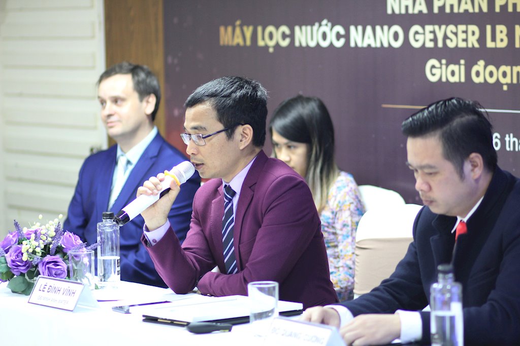 Máy lọc nước Nano Geyser của Liên Bang Nga ra mắt tại Việt Nam