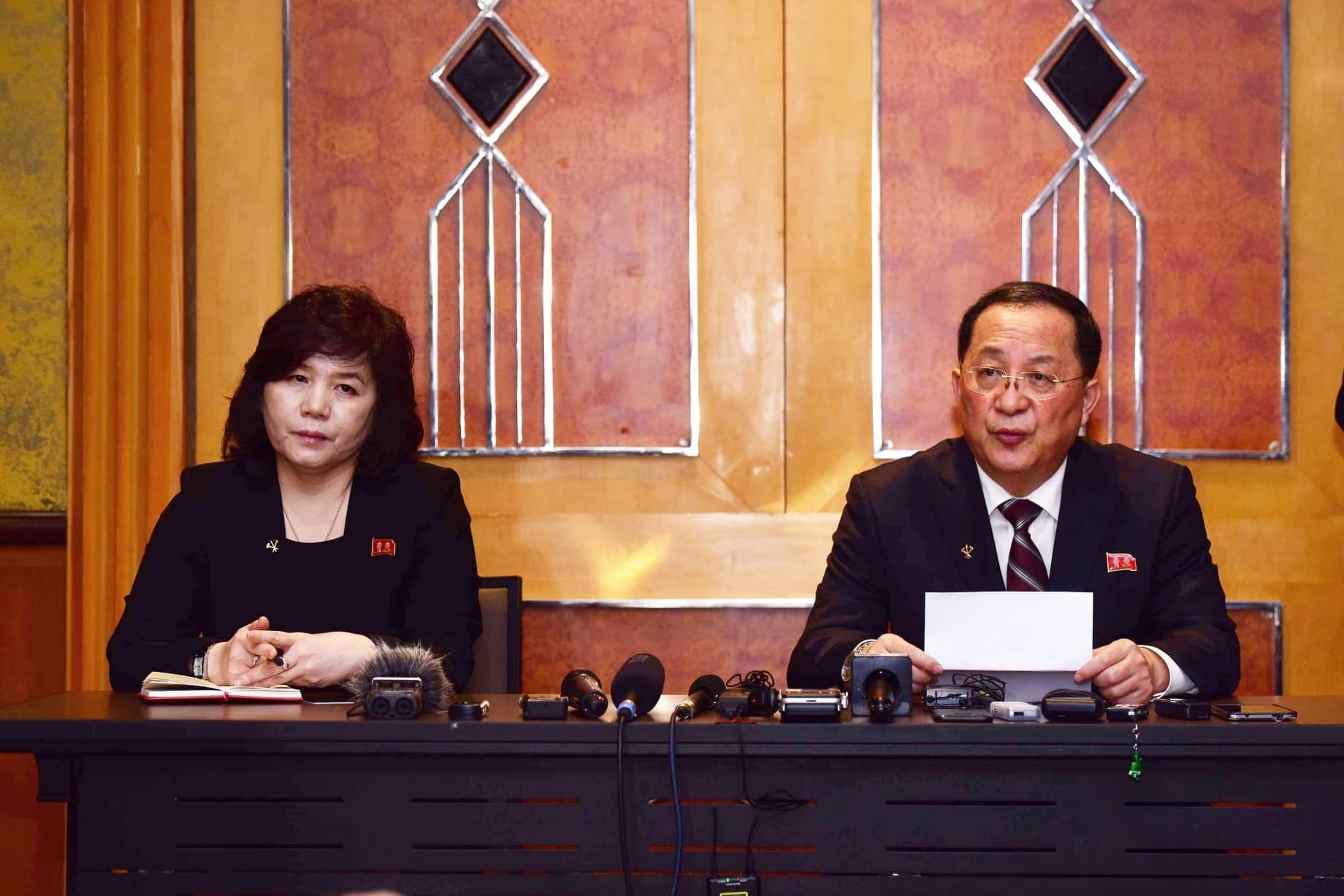 Triều Tiên tổ chức họp báo lúc nửa đêm ở khách sạn Melia