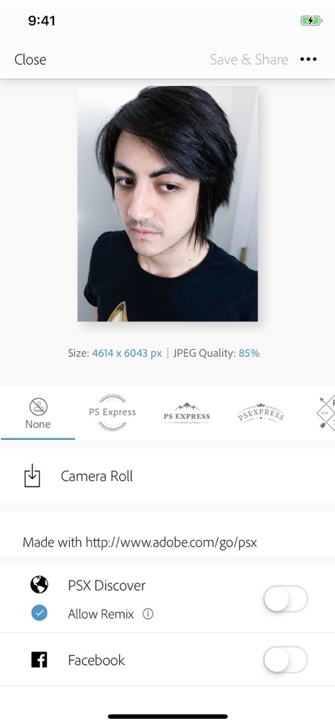 Chỉnh ảnh selfie tuyệt đẹp trên smartphone bằng Photoshop Express