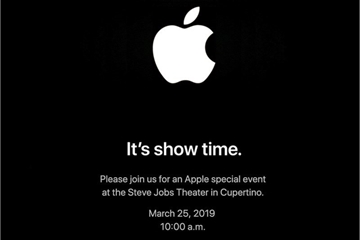 Apple tổ chức sự kiện ngày 25/3 “It’s Show Time”