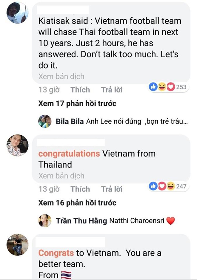 Dan mang Thai Lan xin loi vi the do, khen Viet Nam so mot Dong Nam A hinh anh 3 