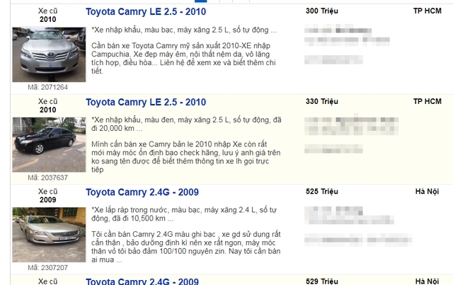Hàng loạt xe sang bán giá xe 'cỏ' 300-600 triệu
