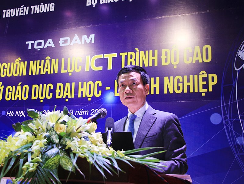 Bộ trưởng Nguyễn Mạnh Hùng: Cơ sở đào tạo và doanh nghiệp ICT đã đến lúc “tuy hai mà một”
