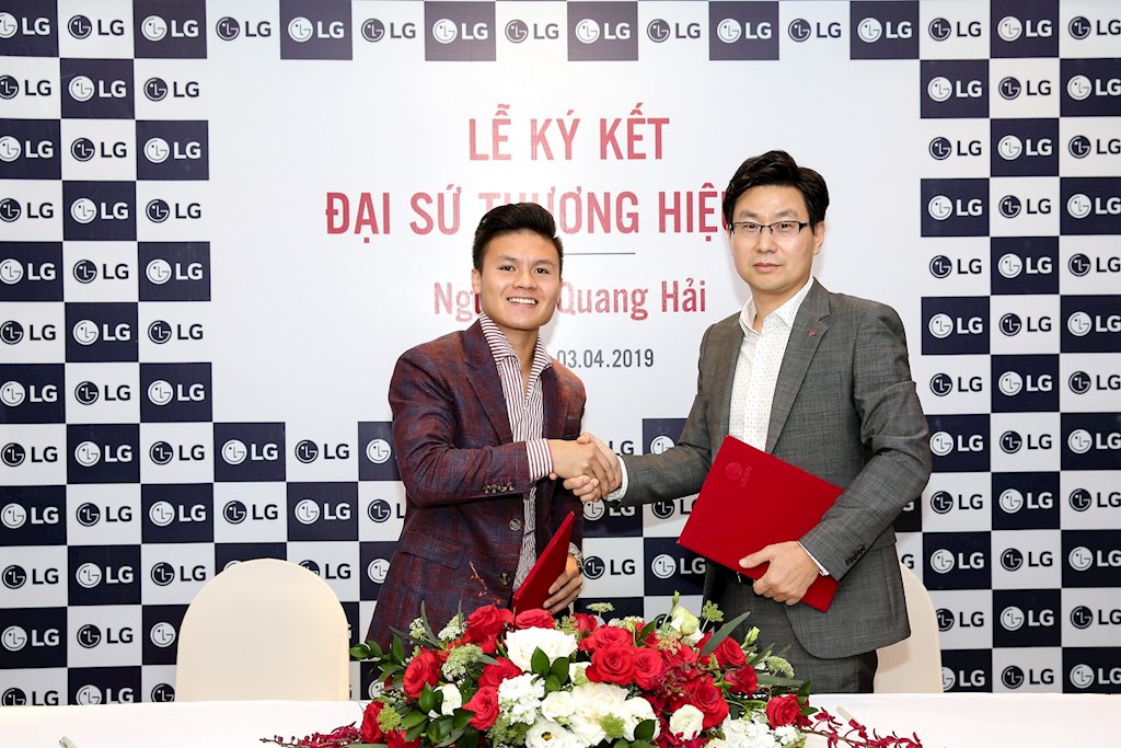 Quang Hải tiếp tục là Đại sứ thương hiệu cho LG trong năm 2019
