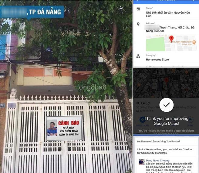 Dân mạng kêu gọi đánh dấu nhà kẻ sàm sỡ bé gái trên Google Maps