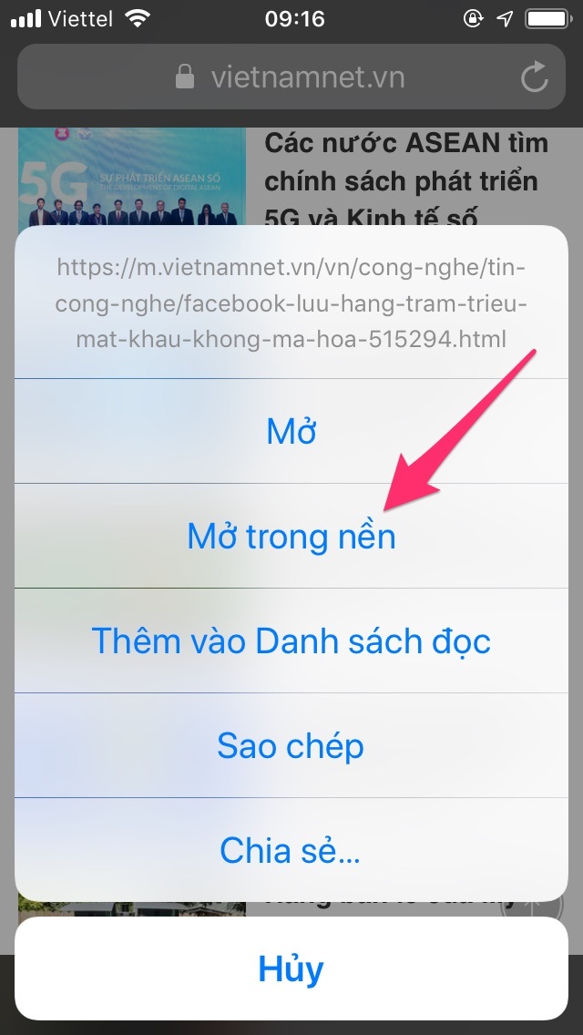 Mẹo dùng iPhone: Cách mở thẻ mới ở chế độ nền trên Safari