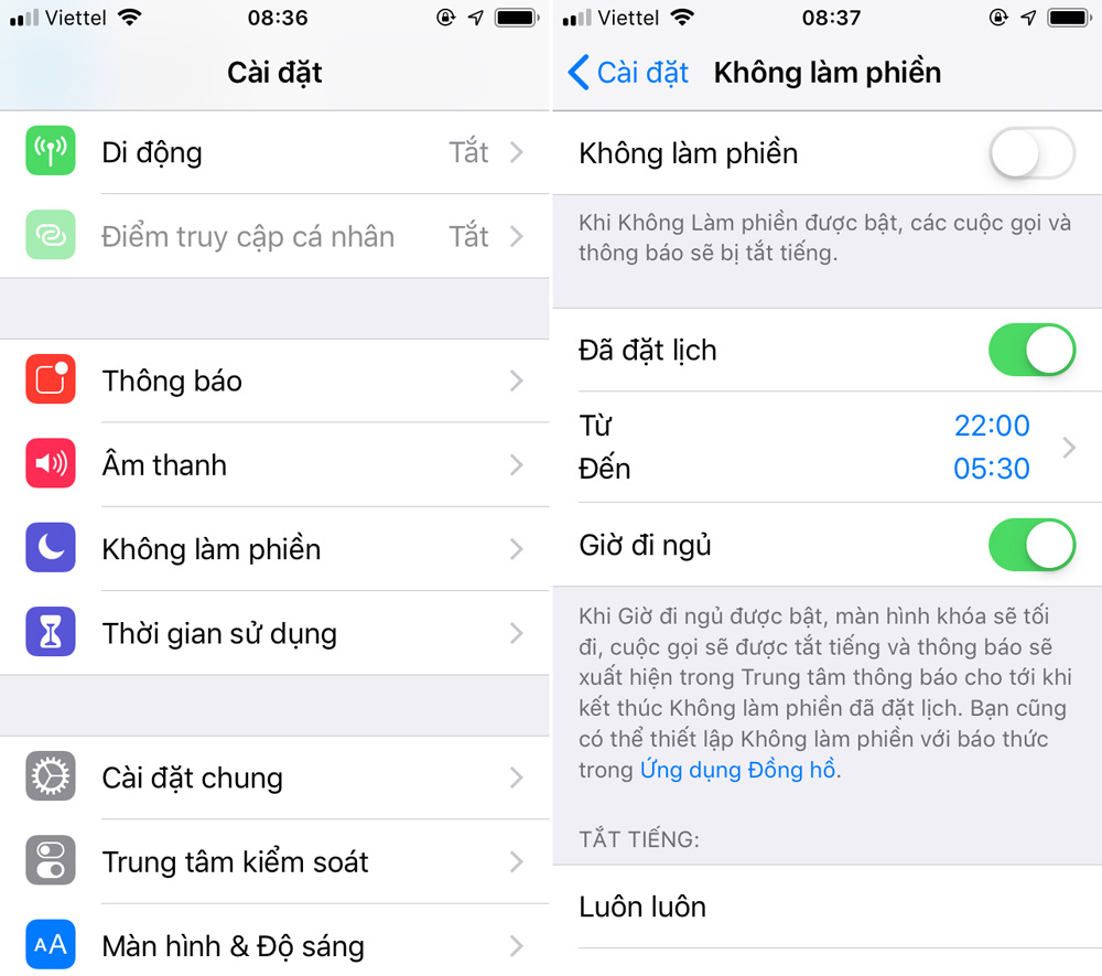 Thêm cách cai nghiện smartphone trên iOS 12