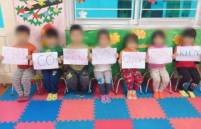 Dan mang buc xuc khi co giao mam non nho hoc tro 'tha thinh ho' hinh anh 3