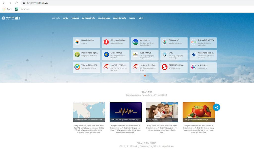 Ra mắt một số ứng dụng cho Đề án Hệ tri thức Việt số hóa vào đầu tháng 5/2019 | Đưa thông tin, dữ liệu về cơ sở giáo dục mầm non, giáo dục phổ thông lên Hệ tri thức Việt số hóa | Mở chuyên mục giáo dục lý tưởng cho HS-SV trên Hệ tri thức Việt số hóa