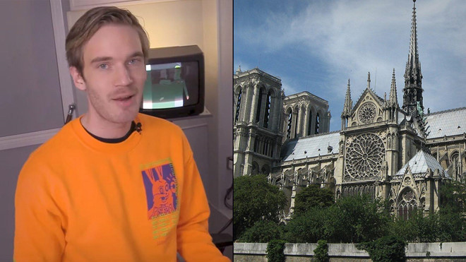 'Ăn theo' nhà thờ Đức Bà, PewDiePie phải xóa video YouTube