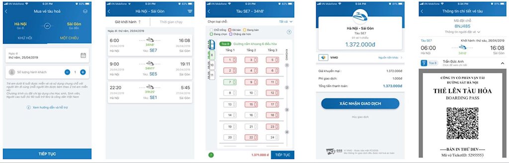 VIMO hợp tác với Đường sắt Hà Mội triển khai dịch vụ mua vé tàu trực tuyến | Người dùng đã có thể mua vé tàu trực tuyến trên Ví điện tử VIMO.VN | Đặt mua vé tàu chỉ với 2 phút thao tác trên ứng dụng ví điện tử VIMO.VN